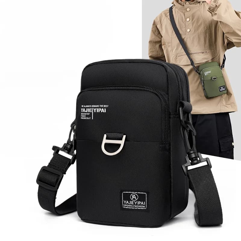 Sports Wallet Phone Bag Shoulder Bag Pouch Case Belt Handbag Purse Coin Wallet Retro Key Holder Small Money Bag