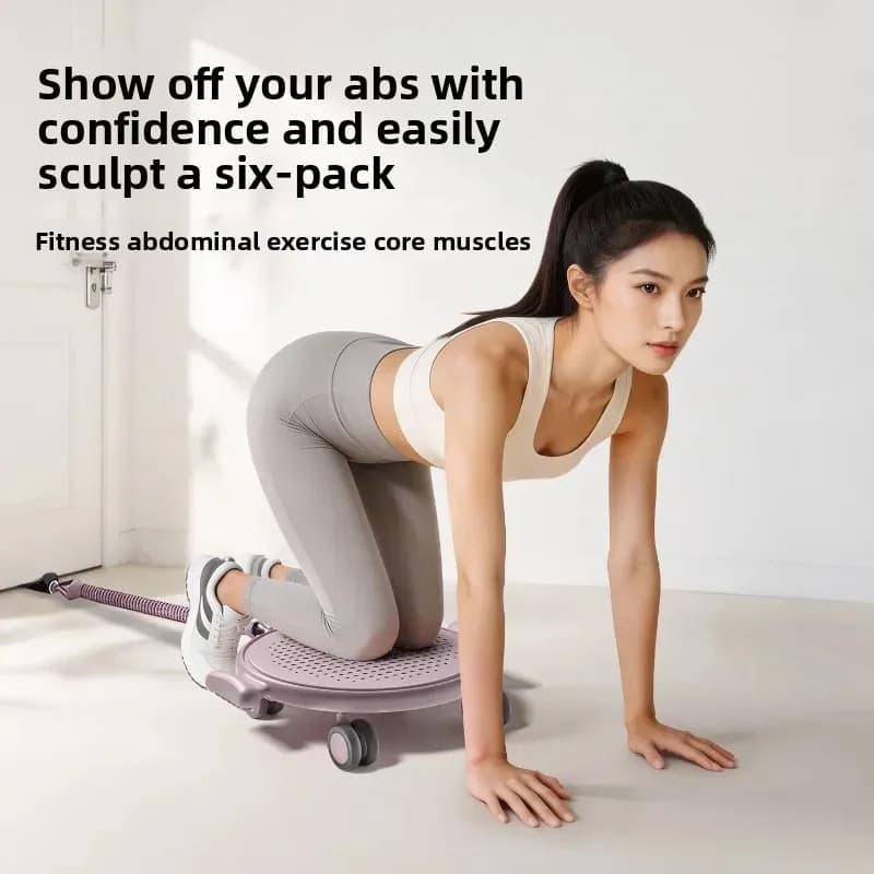 Silent Ab Roller Wheel Abdominal Core Sculpting Trainer Abs Workout Core Strength Training Sports Yoga Auxiliary Exercise Tool