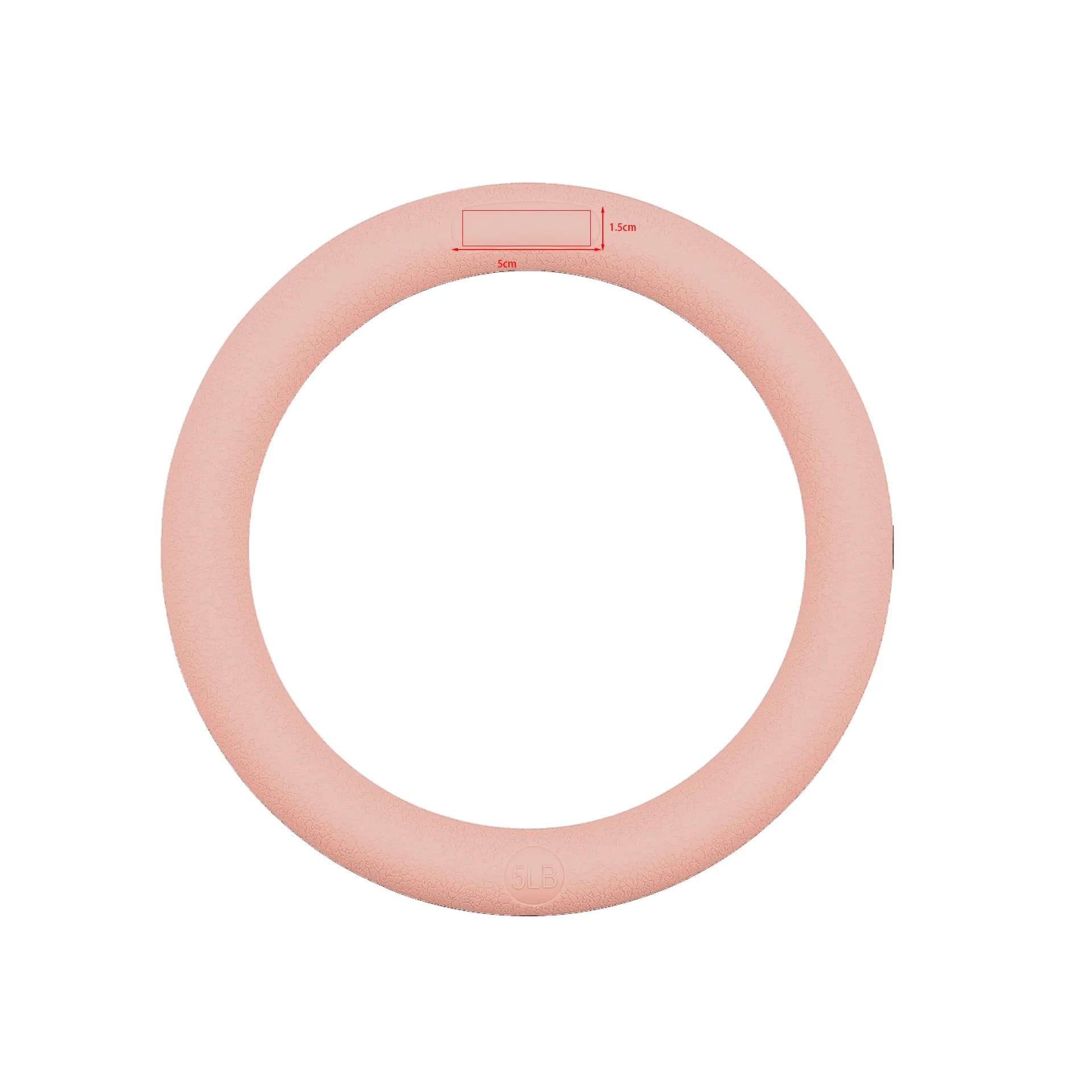 Durable Silicone Dumbbell 5-10 Pounds Smooth Yoga Gym Weight Ring Home Fitness Exercise Equipment