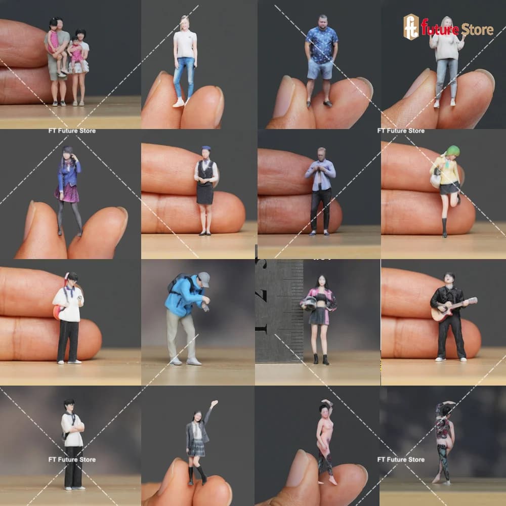 Figura in miniatura 1/64 1/24 1/18 Moda maschile Bellezza Fotografo femminile Cantante Rider Modello di stampa 3D Prop Decorazione creativa Artigianato