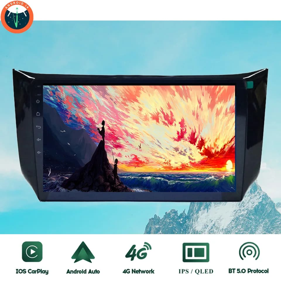 10.1 ''Android 14.0 8G Ram Car DVD Radio Stereo Multimediale HU Per Nissan Sylphy 2012 - 2018 Autoradio DVD Cassette Carplay DSP