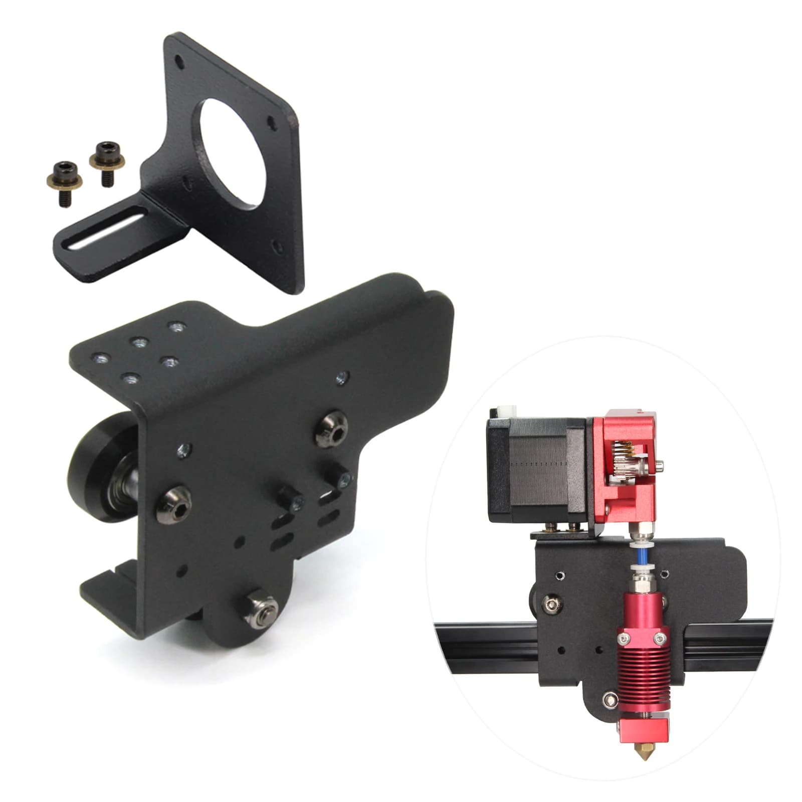 CR-10S Pro V2 Direct Drive Upgrade Kit Aluminum Plate With 3 Piece Flexible Filament Fence In TPU Printing Only For CR-10S Pro V2
