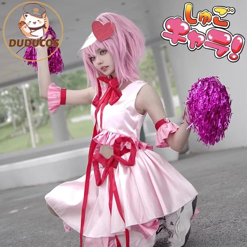 2025 IN MAGAZZINO Hinamori Amu Cosplay Anime Cosplay Shugo Chara Costume Cosplay DUDU-R Donne Amuleto Cuore/Amuleto Dia Shugo Chara
