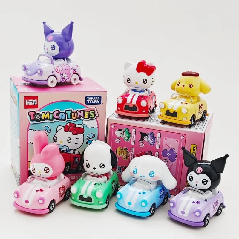 Tomy Pressofuso In Lega Modello di Auto Gattini Gatto Klumy Melody Gummy Bear Pachat Cane Tre Conigli Coniglio Giocattolo Auto Regali