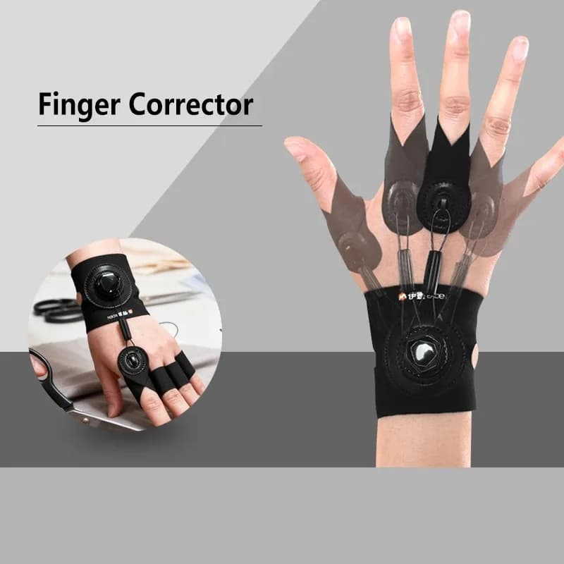 2 Pezzi Tutore Regolabile per Dito Indice, Medio, Anello e Mignolo con Manopola, Supporto per Polso, Dispositivi e Forniture Mediche