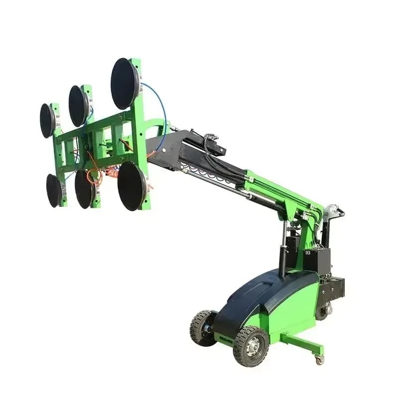 Robot Sollevatore di Vetri con Ventosa a Vuoto Piccola per Veicoli, Attrezzatura per Installazione Vetri, Azionamento Servo-Elettrico 1200W, IP54