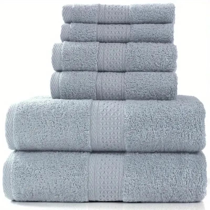 Bathroom towel Solid color cotton towel Soft and absorbent towel Multipurpose use for hotel bathroom