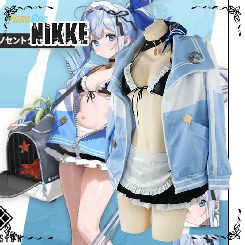 2025 Anchor Maid Cosplay NIKKE: Victory goddess bikini Halloween carnival dress for women HERO Cos