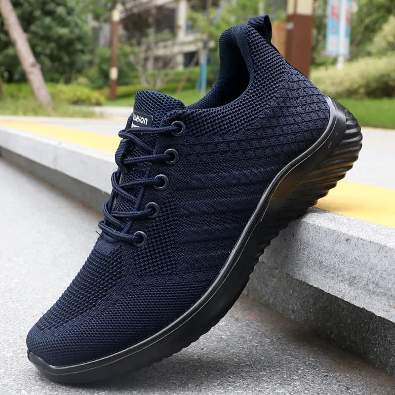 Scarpe da ginnastica da uomo Scarpe casual traspiranti Scarpe da corsa moda estiva Scarpe vulcanizzate stringate solide Scarpe da uomo leggere da esterno