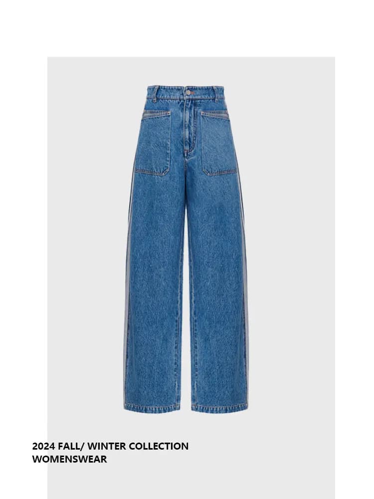Forever 21 Spring Summer 2026 Women's Casual Loose Wide Leg Jeans Deconstructed Slimming Style plus Size Pants