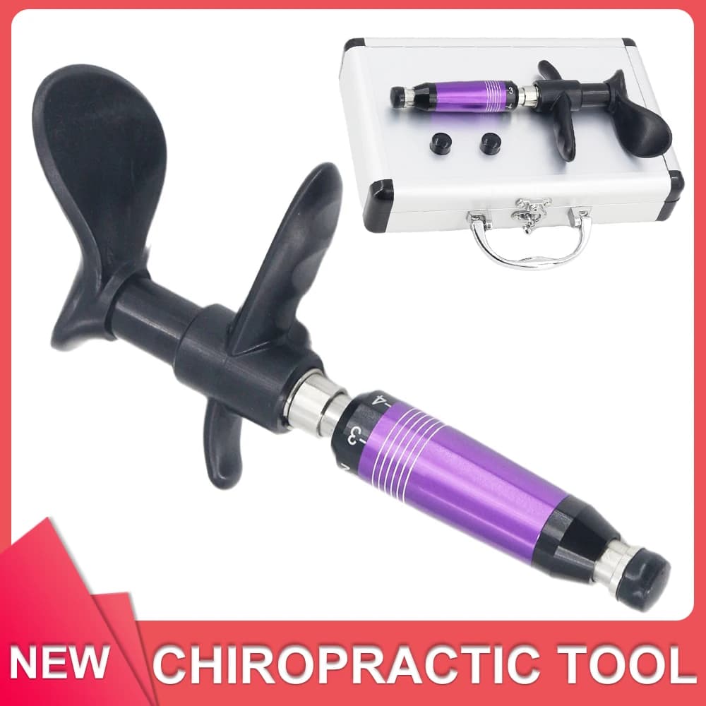 New Chiropractic Instruments for Adjustment, Single Head Manual Activation, Vertebral Column Correction Therapy, 300N Column Massage Gun, Spinal Adjustment