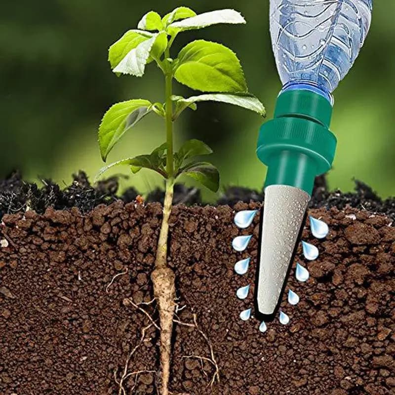 Dispositivo di irrigazione automatico per piante Palo d'acqua per irrigazione a goccia per piante per sistema di irrigazione a goccia da giardino con irrigazione automatica in ceramica da giardino