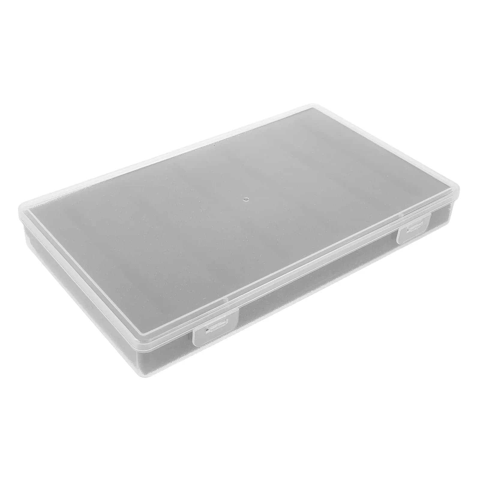 Miniature Carrying Case Clear Plastic Display Storage Box Divider for 1:64 Car Figure Showcase Organizer 9.8x5.9 Inch Dustproof