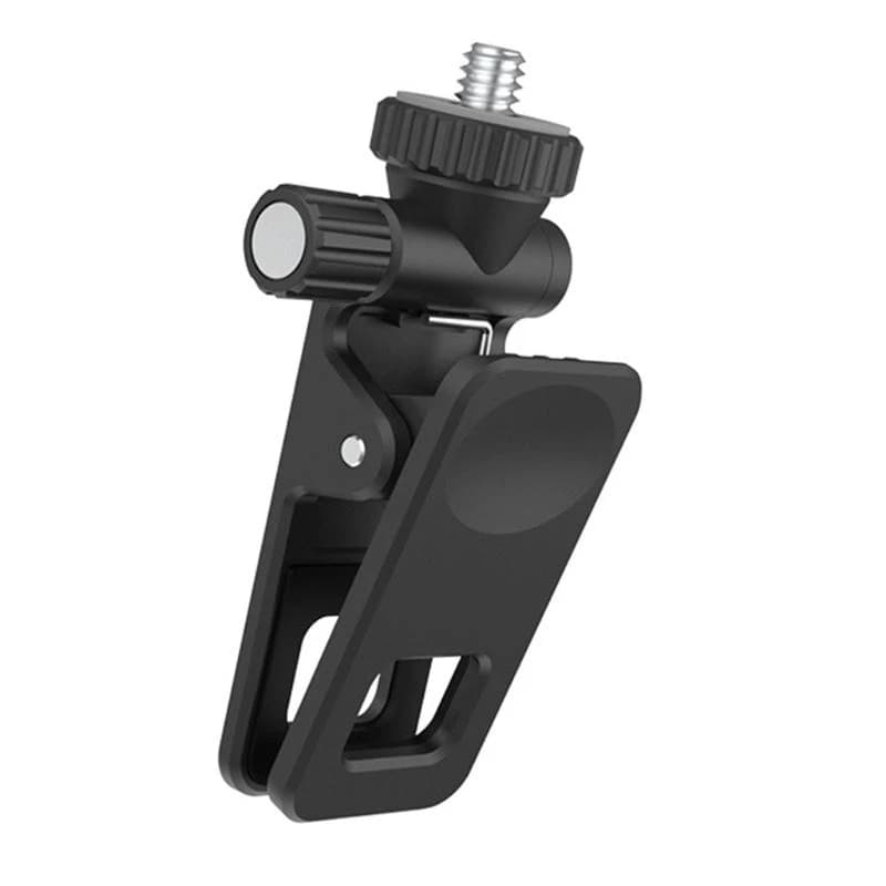 Metal Camera Clip Clamp Flash Holder Mount with 360 Swivel Photography Ball-Head 1/4" Threaded Screw for Camera Tripod SLR DSLR