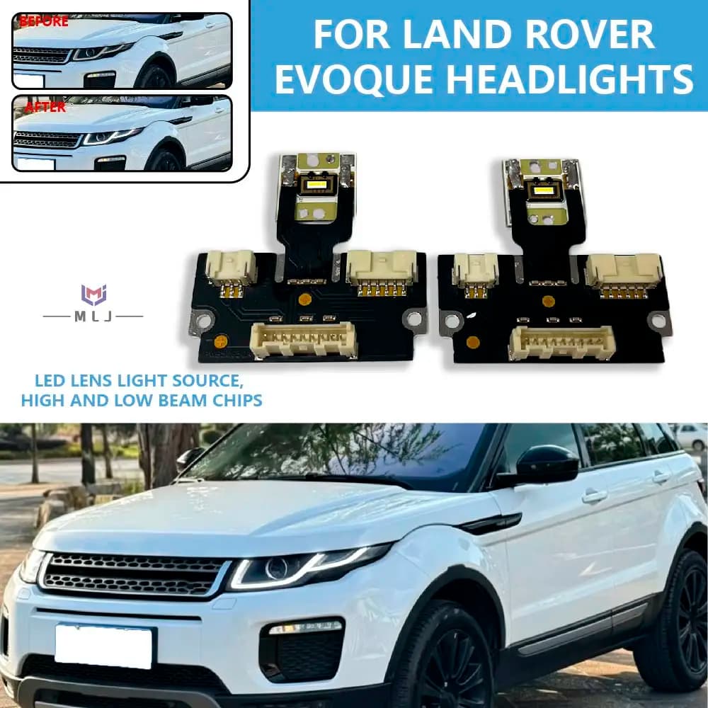 Chip LED per Fari Angel Eye per Land Rover Evoque 2016-2018, Sorgente Luminosa DRL, Scheda LED per Luci Abbaglianti e Anabbaglianti, Accessori Auto