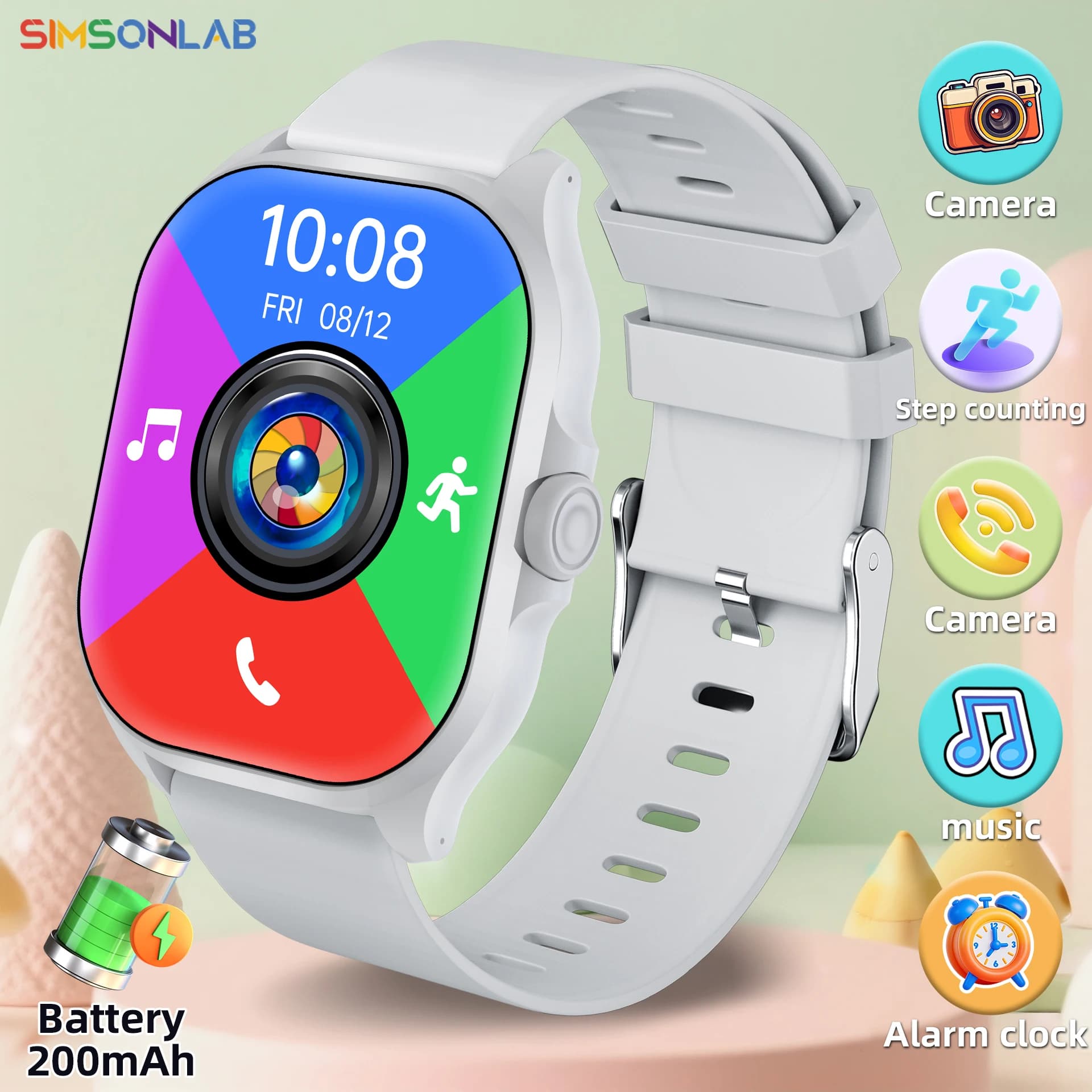 New Smartwatch with 1.9''' Touch Screen, Wireless Call, BT5.4, Music Reader, Telephone Response, Intelligent Reminder, Health Monitor for Men and Women