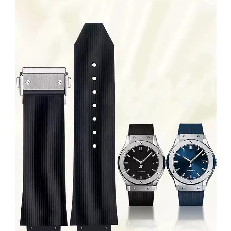 Cinturino per orologio per HUBLOT BIG BANG Silicone 25 * 19mm Cinturino da uomo impermeabile Accessori per orologi Bracciale per orologio in gomma Catena