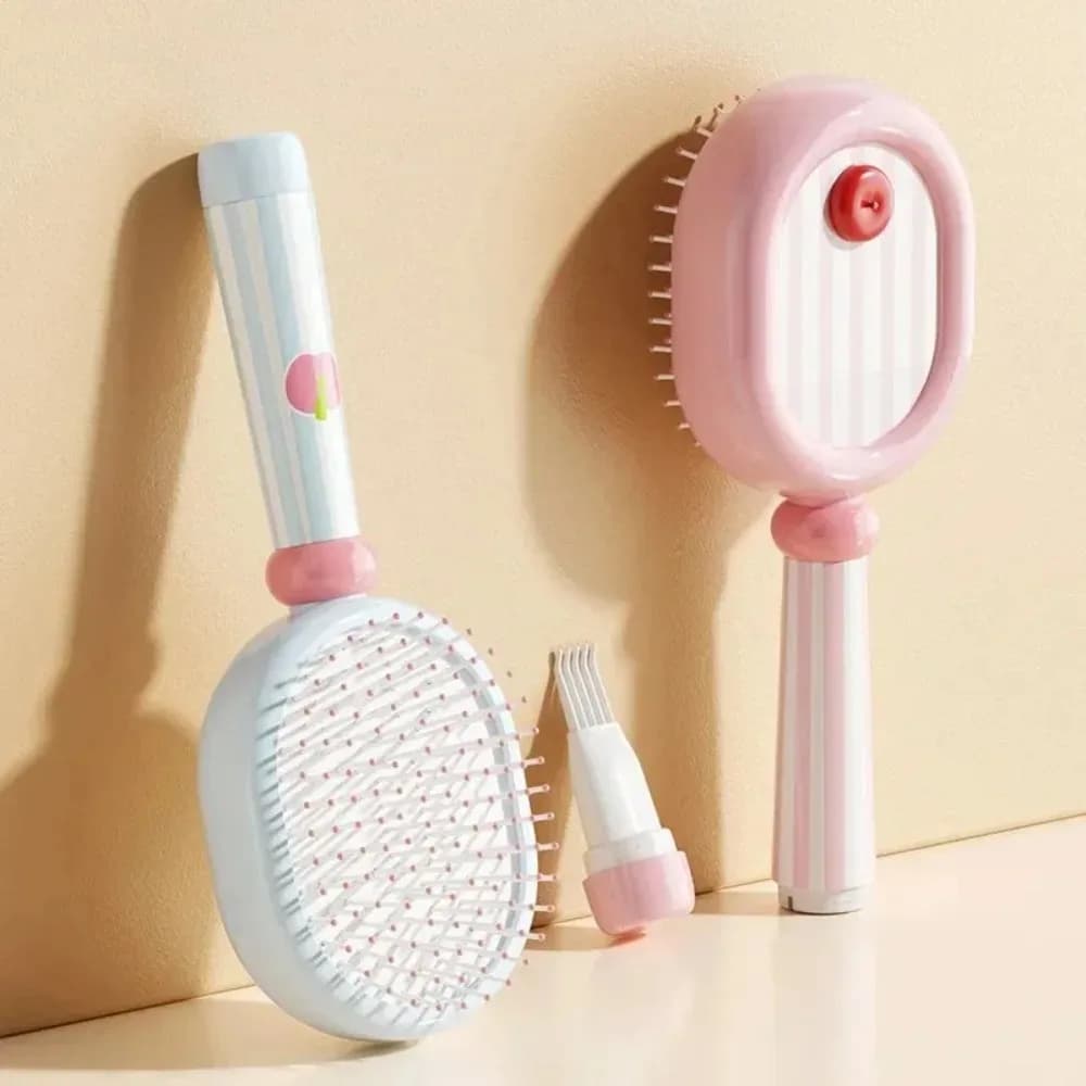Simpatico cuscino stile crema Soffice pettine per massaggio superiore cranico per cuoio capelluto Pettine per capelli ricci per uso domestico di alto valore