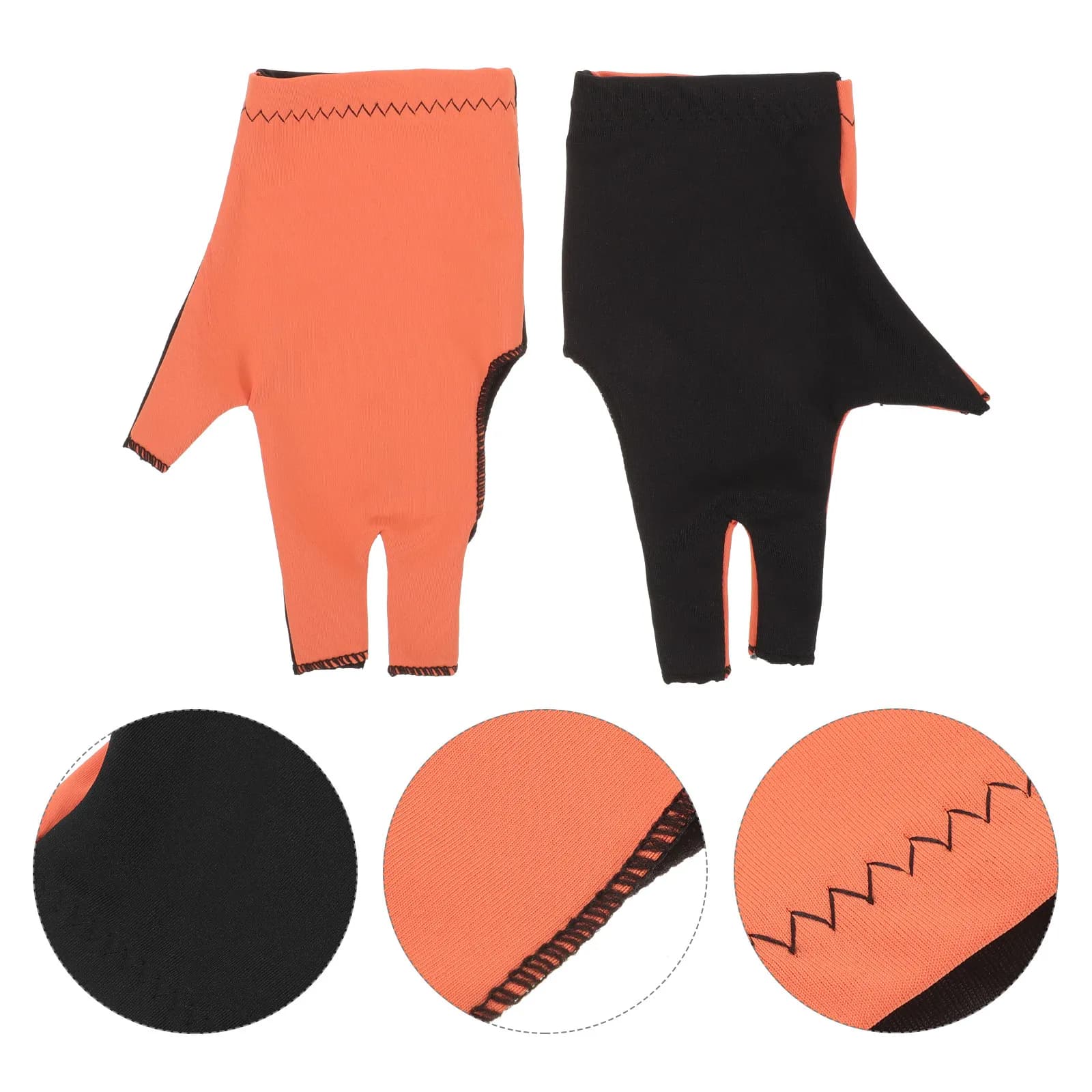 1Pair Elastic Billiard Gloves Breathable Pool Cue Gloves for Snooker Pyramid Billiards Smooth Supple Polyester Nonskid