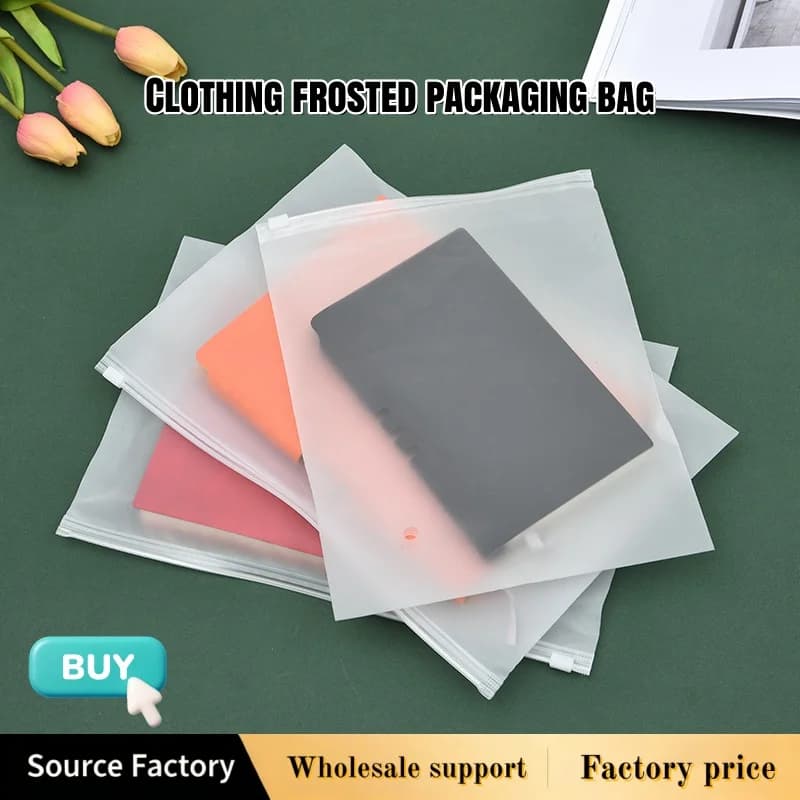 10pcs Portable Storage Organizer Bag For Underwear Clothes,Waterproof Transparent Plastic Ziplock Storage Bag Customizable