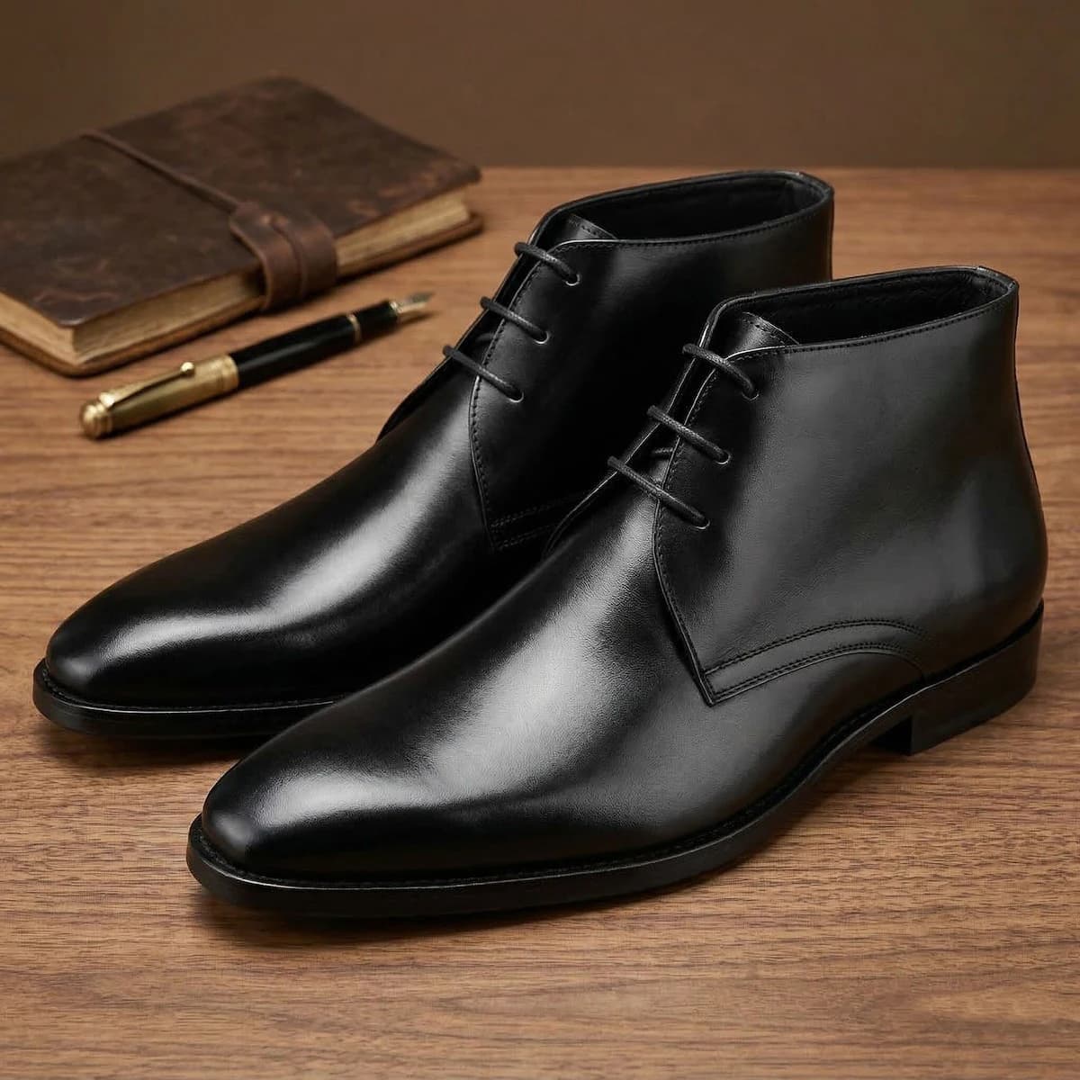Stivaletti da uomo in pelle di vitello stile western, comodi ed eleganti, modello Chelsea, disponibili in vari colori