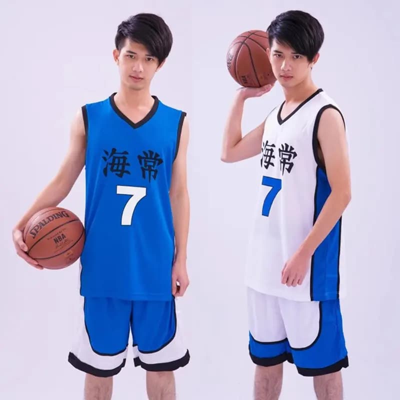Kaijo Uniform basketball school Kise Ryota Men's sweater Sportswear T-shirt Shorts Set Costumes Cosplay