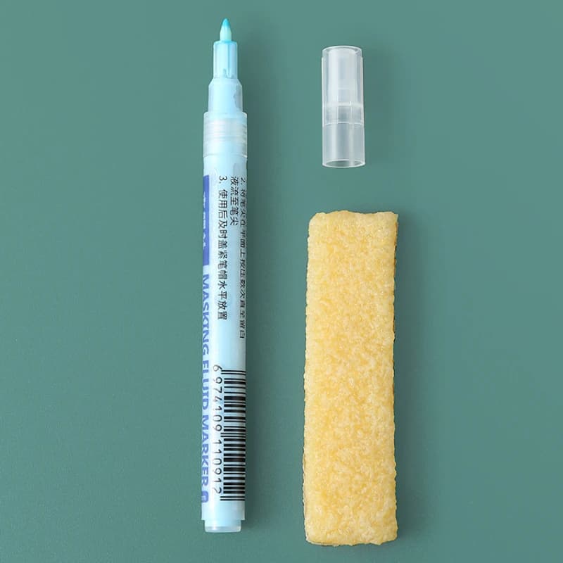 Mark Pen Tipo Acquerello Mascheratura Liquido 0,7 mm Colla vuota Gomma da cancellare Dipinta a mano Acquerello Pittura a guazzo Rifornimenti d'arte