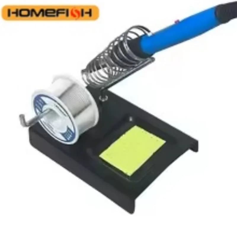 Soldering Iron Stand Portable Holder Soldering Tin Stand with Welding Cleaning Sponge Electric Soldering Iron Accessories