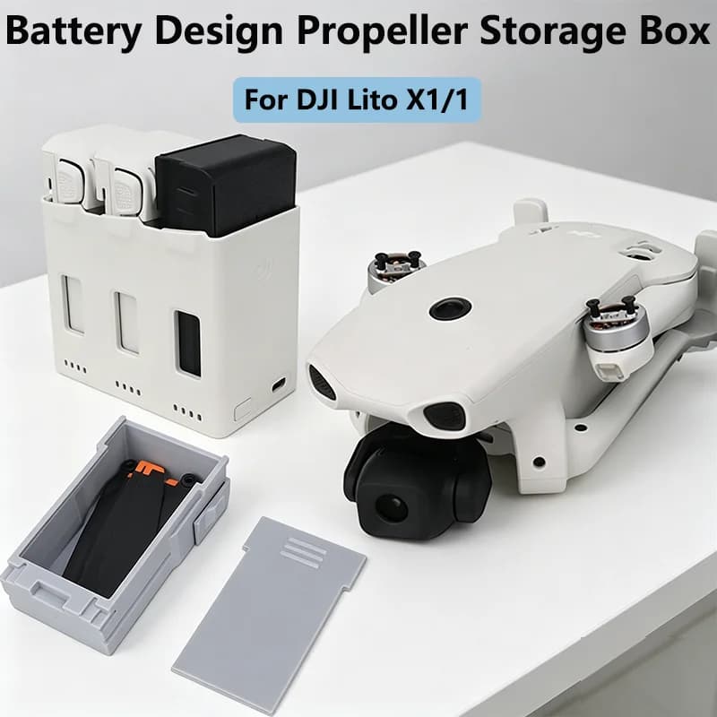 Custodia per eliche a forma di batteria per DJI LITO X1/1, scatola protettiva antipolvere e anti-pressione per lame di droni, accessori Lito1/X1