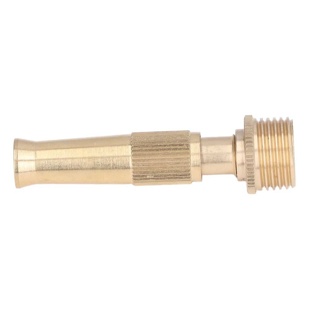 2PCS G1/2 Male Thread Water Hose Nozzle Copper Adjustable Jet Nozzle 20mm Outer Diameter Garden Hose Nozzle Lawn Irrigation