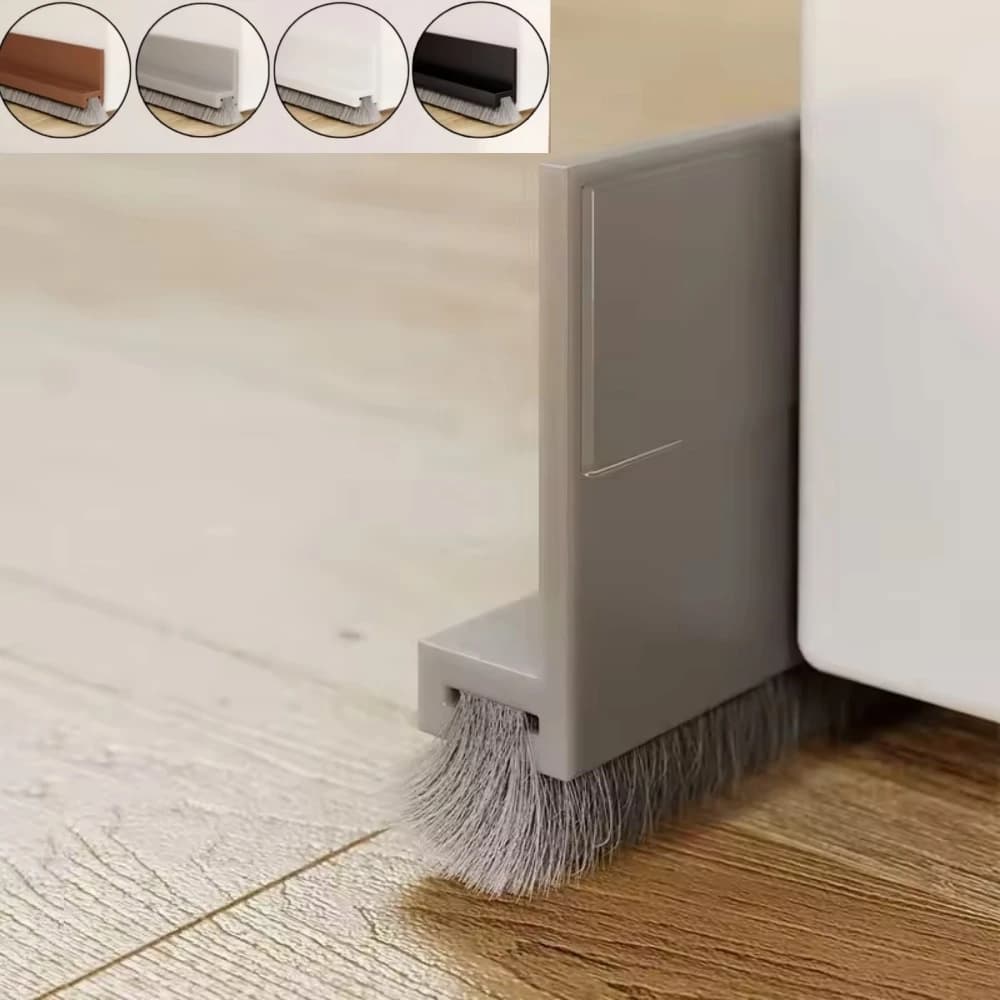1 pz Strisce sigillanti per porte 1m x 3cm, autoadesive, per la sigillatura di fessure sottoporta, a spazzola, anti-insetti e antivento