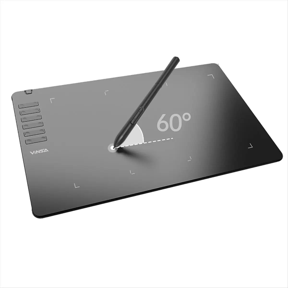 A008 T1161 Tavoletta grafica per disegno Schizzo ultrasottile con stilo senza batteria 8 pennini 8192 livelli di pressione