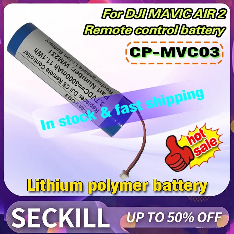 Nuova Batteria CP-MVC03 per Telecomando DJI MAVIC AIR 2 C5 RC231 Compatibile con Batterie Ricaricabili WM231 GW-TP