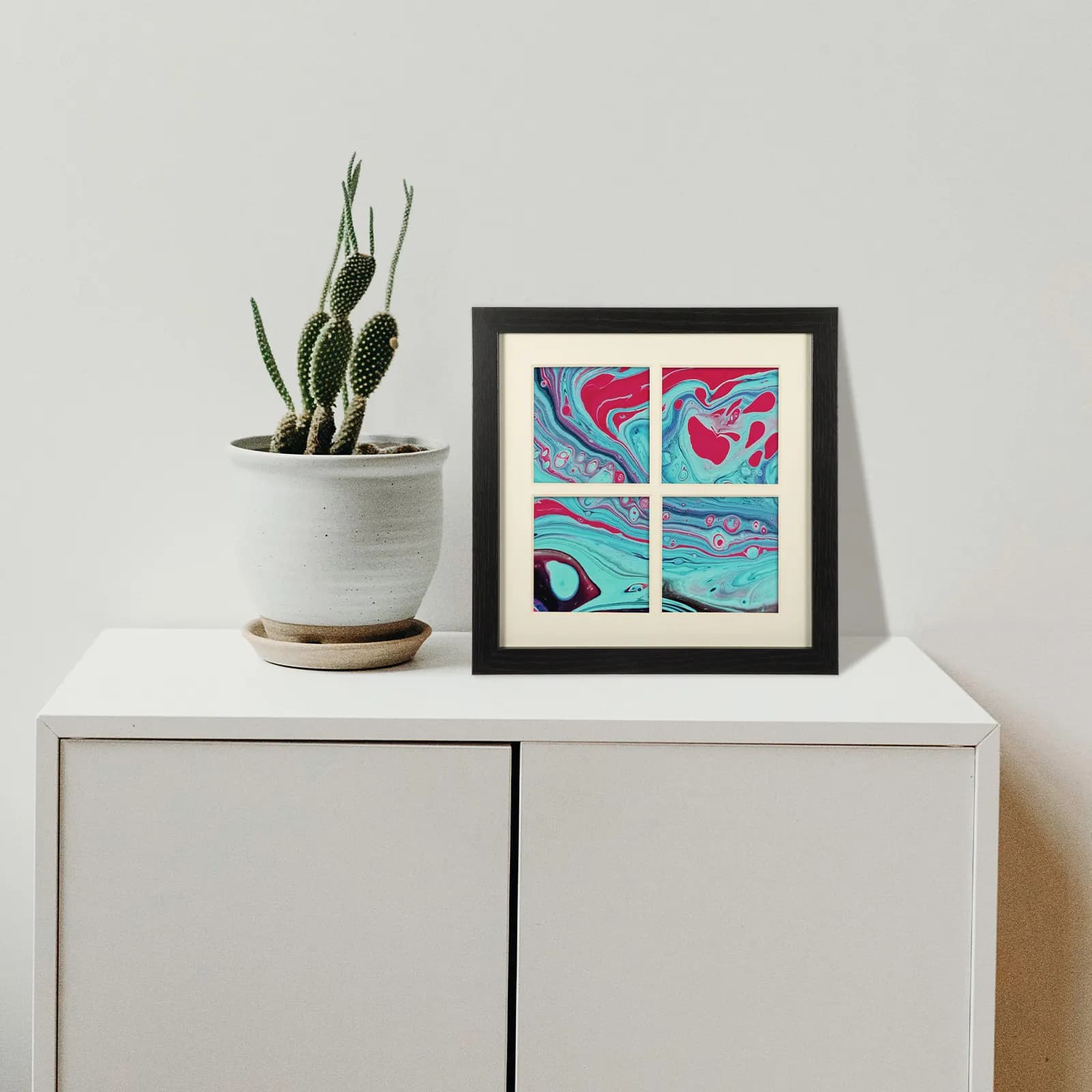 Premium Square Art Frame for Oil Paintings Wall Mounted Photo Display Frame Enhances Visual Impact Scratch Resistant Home Decor