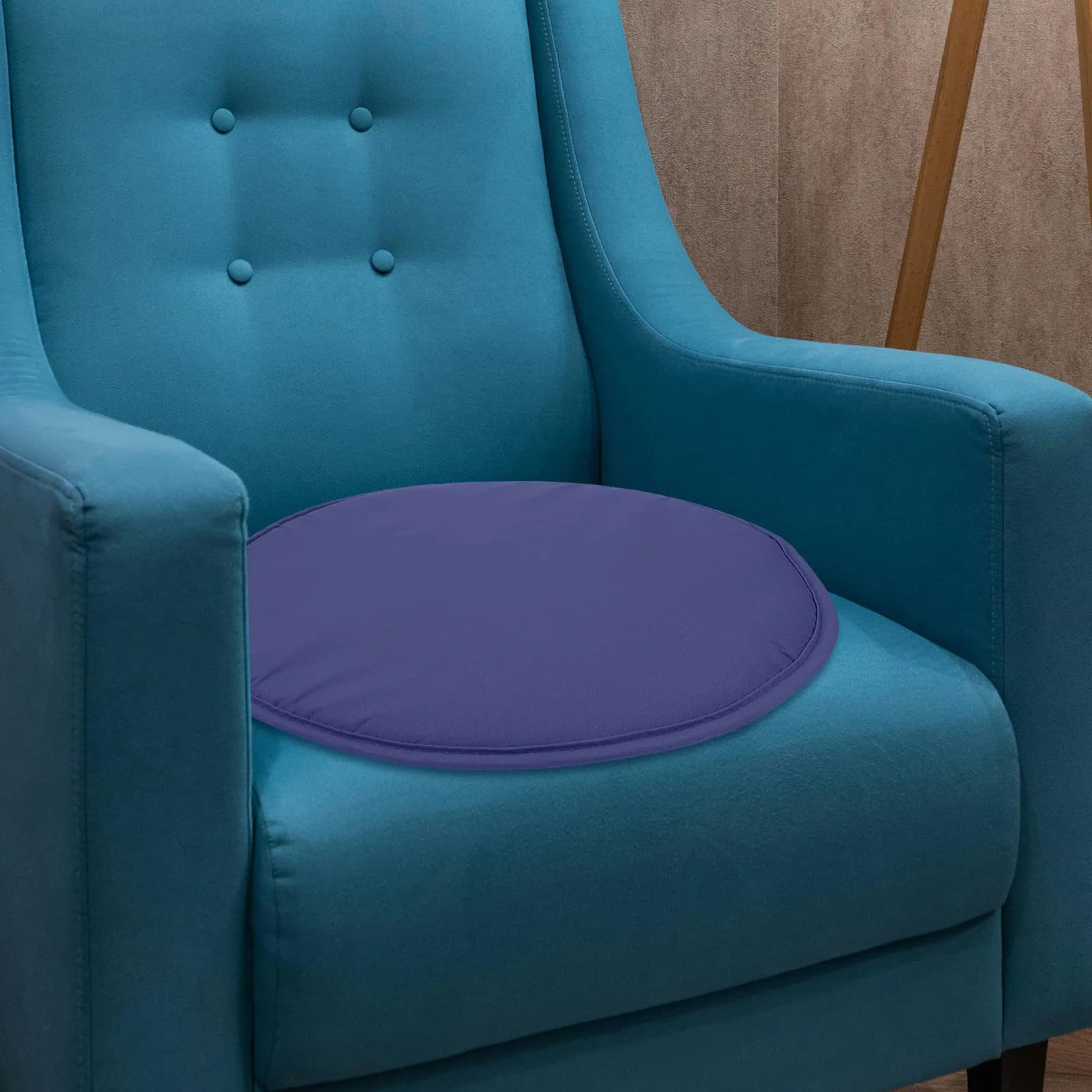 2Pcs Premium Round Chair Cushions Thick Sponge Padding Elegant Fabric Design for Home Office Dining Stools Bistro Outdoor Round