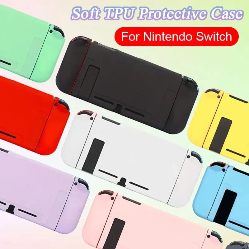 Custodia morbida in TPU per console di gioco Nintendo Switch NS JoyCon Controller Shell Accessori di copertura protettiva color caramello alla moda