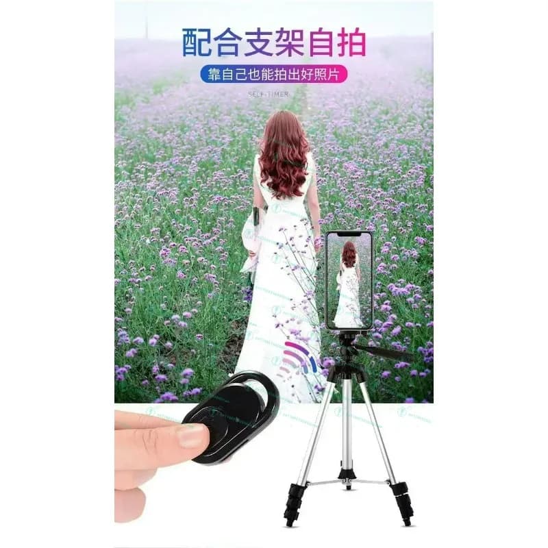 Dispositivo Bluetooth per selfie, mini telecomando wireless Bluetooth per fotografia, selfie stick, controller video per fotocamera