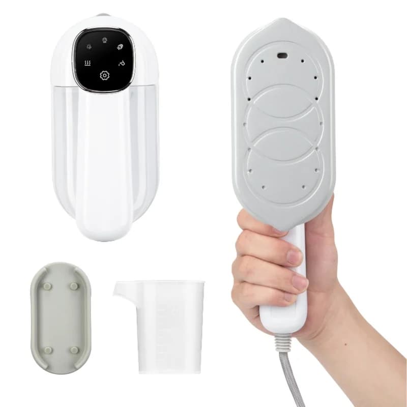 Ferro da Stiro a Vapore Portatile 1200W con Serbatoio d'Acqua Rimovibile, Rotante, per Viaggi, Stiratrice per Vestiti
