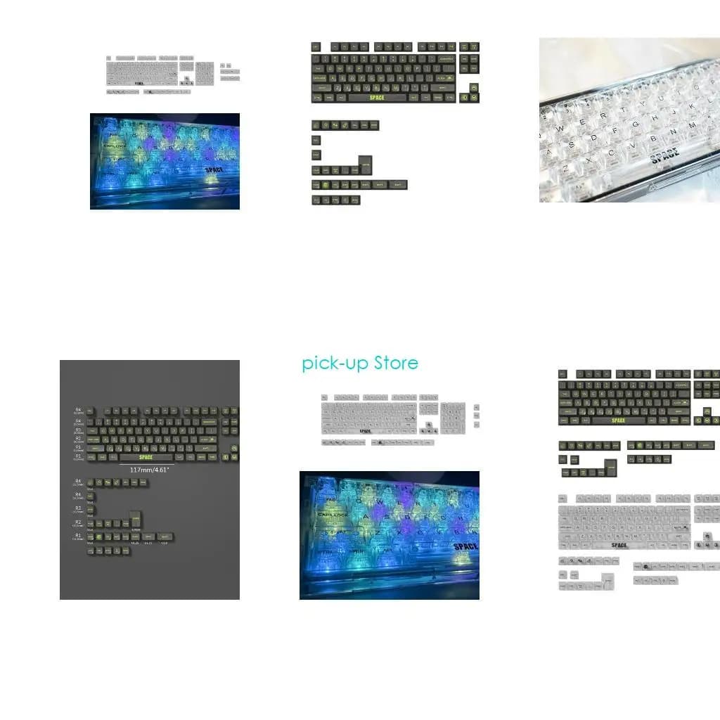 Q5WA 132 Keys keyCap Set RGB backlit Suitable ANSI Layout MDA Perfect profile for mechanical keyboards do -da -te