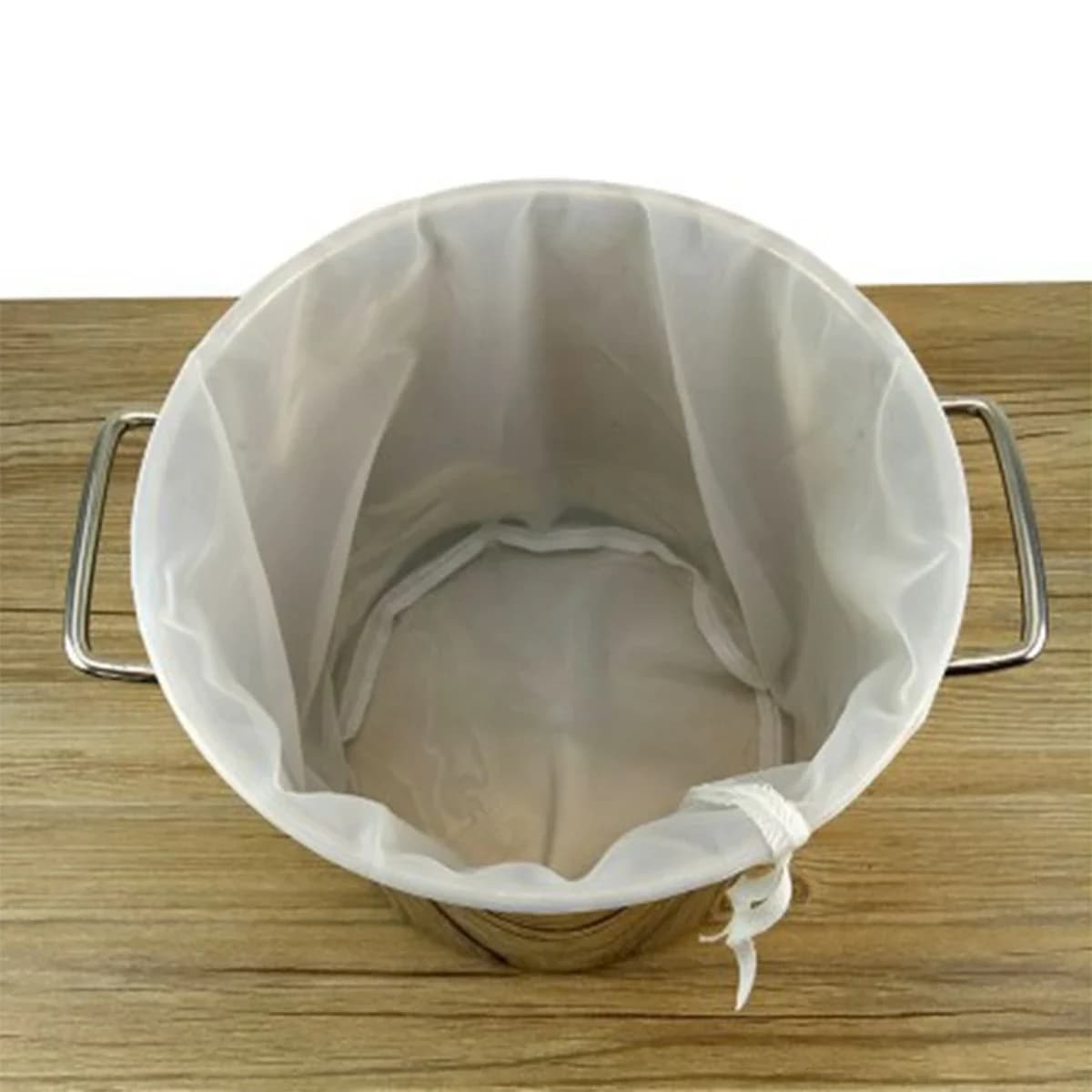 Sacchetti filtro per birra fatta in casa sacchetti a maglia Fine in Nylon riutilizzabili a fondo tondo filtri con coulisse borsa per birra Micron per vino da birra