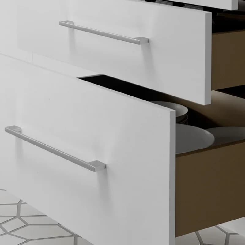 Maniglia nera in lega di alluminio Maniglia per armadio da bagno moderna e minimalista Maniglia per armadio da bagno spazzolata di lusso nordica leggera
