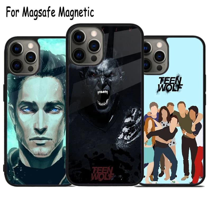 Cover per telefono Teen Wolf Derek Hale con ricarica wireless per iPhone 17 Air 15 16 16e 14 13 11 12 Pro Max Plus, Cover Magnetica Magsafe