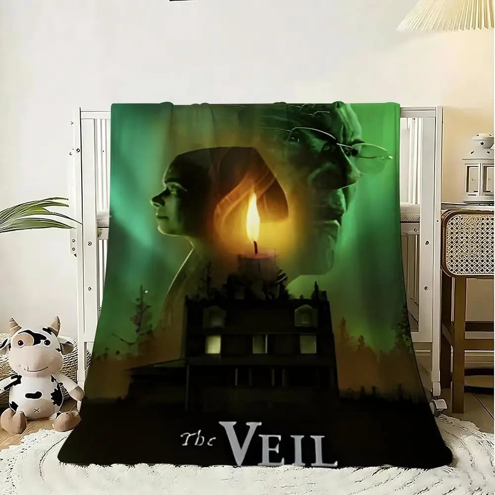 The Veil Throw Lightweight 240g Flannel Blanket Soft Skin-friendly for Summer Cooling