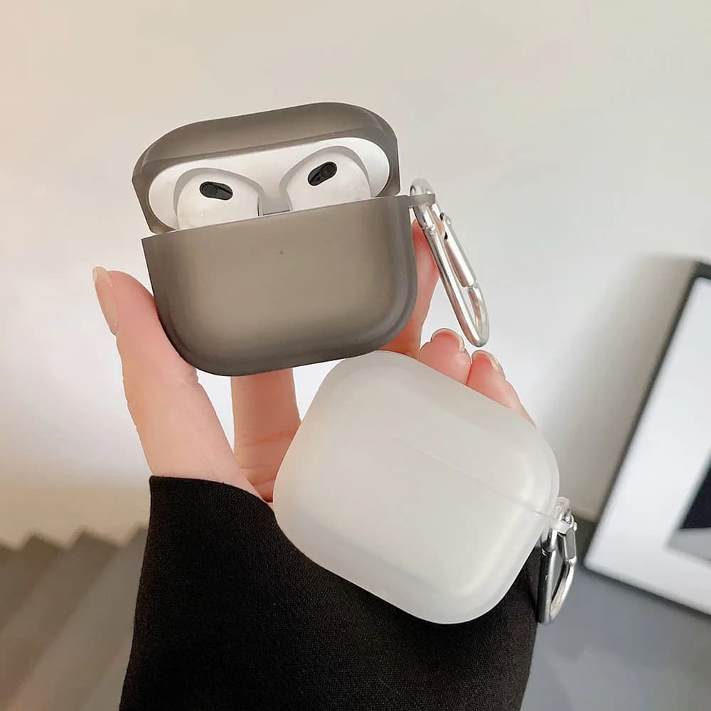Earphone Case for Apple AirPods 1 2 3 Pro Clear Cover Keychain for Air Pods AirPod Headphone Charging Box Case