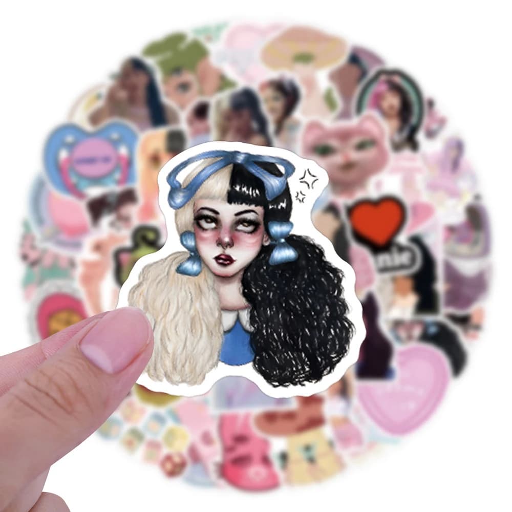 10/30/60PCS Singer Melanie Martinez Stickers Kawaii DIY Guitar Scrapbooking Phone Luggage Waterproof Graffiti Decals Toys