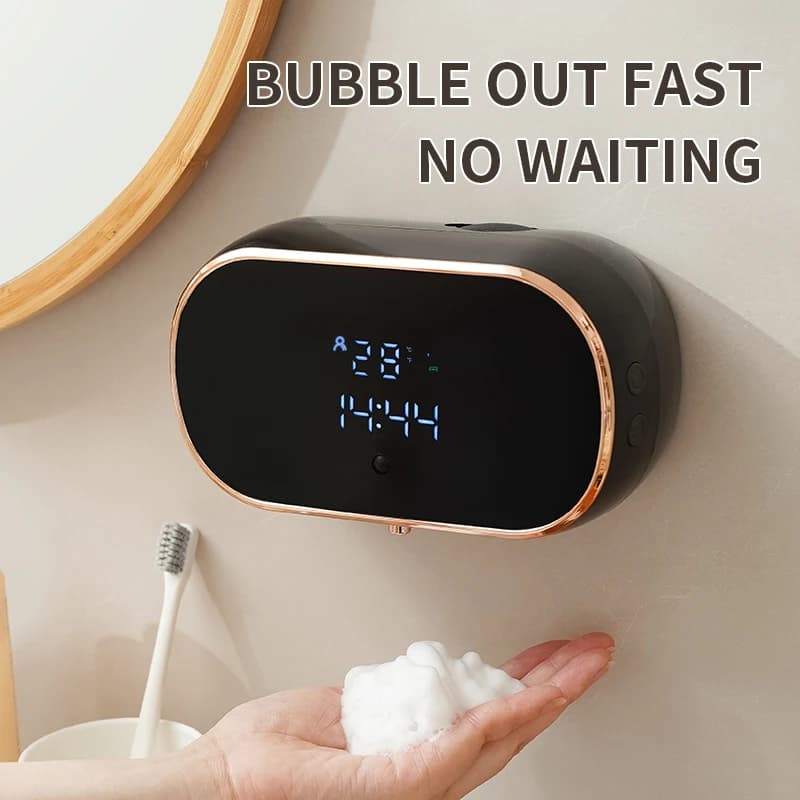 Smart Automatic Foam Soap Dispenser USB Charging Hand Washing Machine for Bathroom ABS Material Two Colors