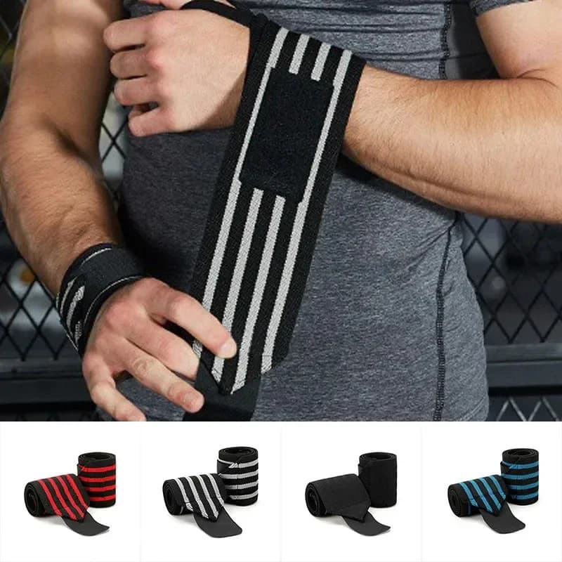 1PC elastico per esercizi cinturino per pressione del polso sollevamento pesi sport fasciatura per polso avvolgente protezione per il polso contro distorsione per uomini donne