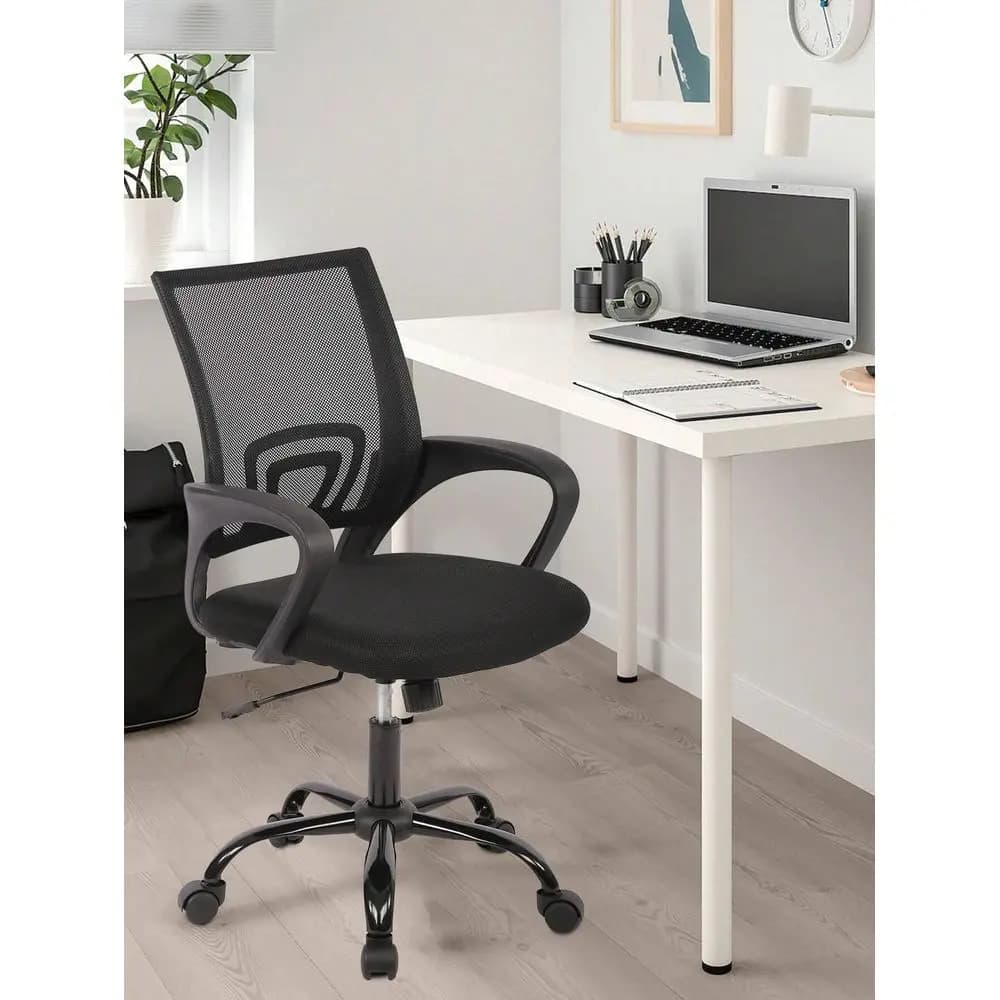 Sedia da ufficio ergonomica, sedia da scrivania, sedia da computer in rete, sedia girevole con rotelle, supporto per la schiena, sedia moderna direzionale regolabile