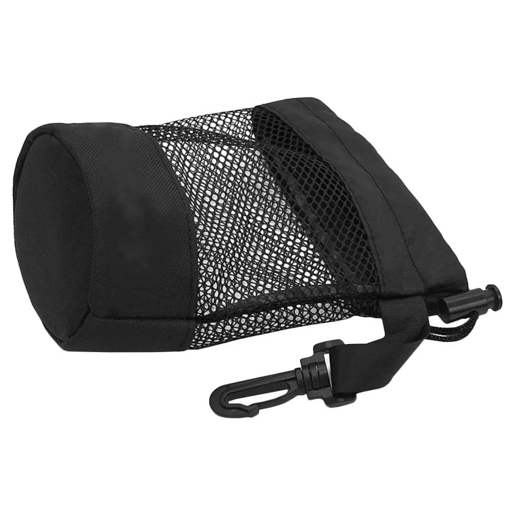 Borsa per la raccolta di palline da tennis Design a rete Supporto per la vita in nylon resistente Facile da pulire Grande spazio con fibbia a molla con coulisse