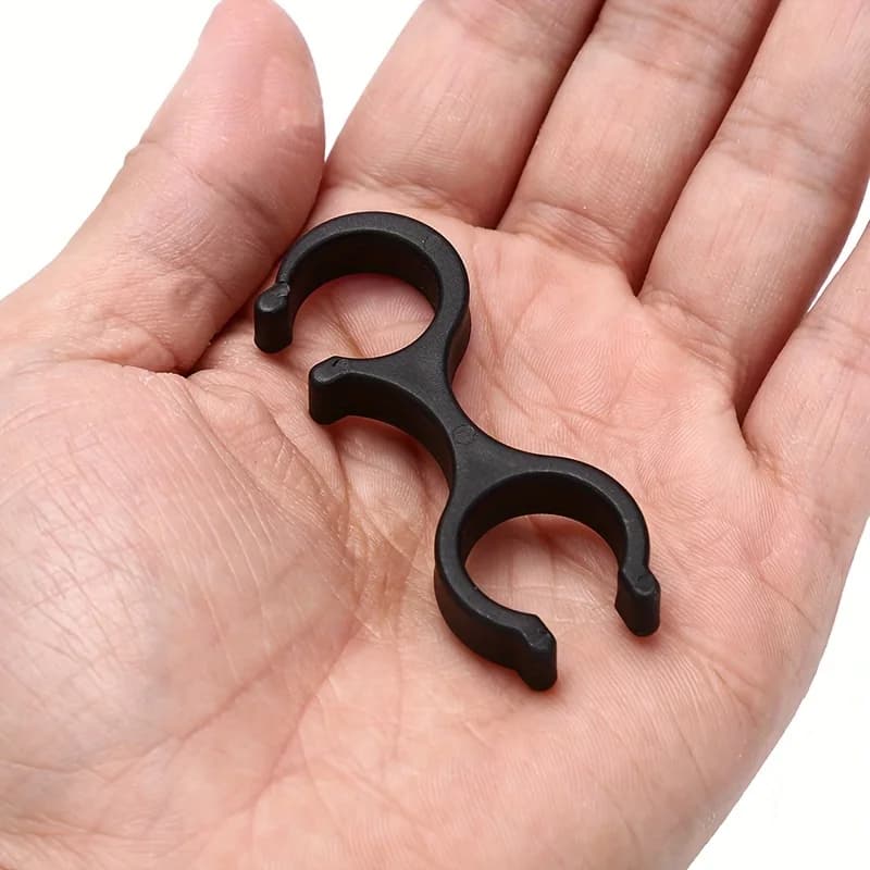 2 outdoor hiking stick clips, sparkly buckle for trekking poles and outdoor excursions.